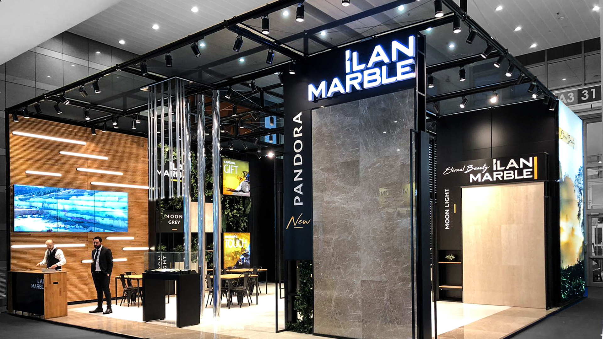 ilbakholding ilan marble maden 2019 çin china mermerfuari xiamen stone fair kiralık stand 1